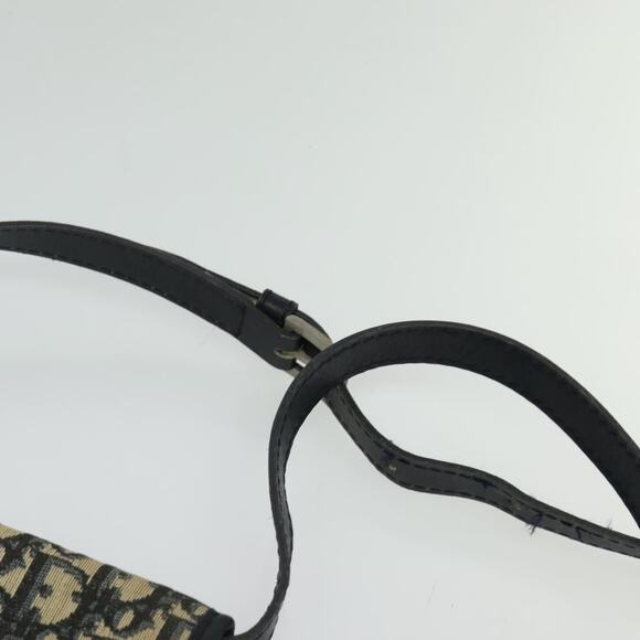 DIOR Trotter Canvas Shoulder Bag Navy Silver - Picture 8 of 13